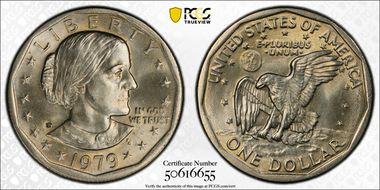 1979-P SBA$1 Wide Rim, FS-301 MS65