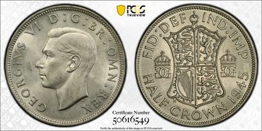 1945 1/2 Cr S-4080 MS64