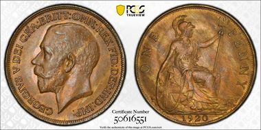 1920 1D S-4051 MS65BN