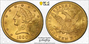 1900 $10 MS63
