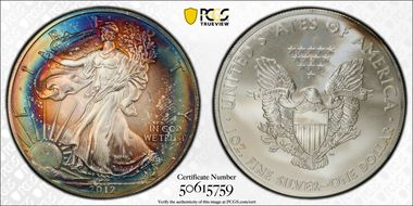 2012 $1 Silver Eagle MS66