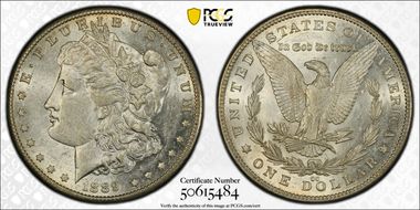1889-CC $1 AU55