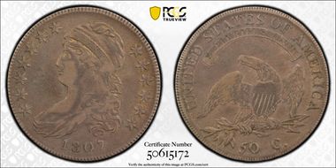 1807 50C Large Stars, 50/20 VF25