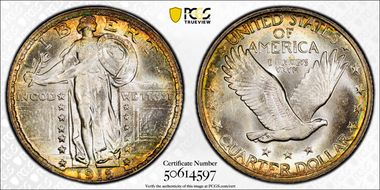 1919 25C MS68+ 
