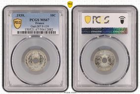 .1939. 10C Gad-287 F-139 MS67