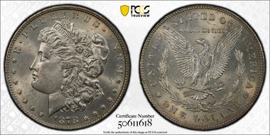 1878 7TF $1 VAM 189 MS63