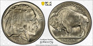 1938-D/S 5C Buffalo MS66+