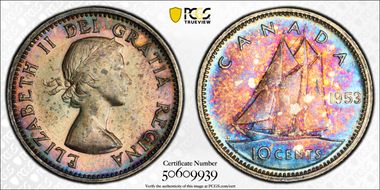 1953 10C No Strap MS64
