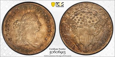 1798/7 10C 16 Star Reverse MS66