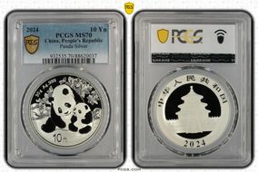 2024 10 Yn Panda Silver MS70