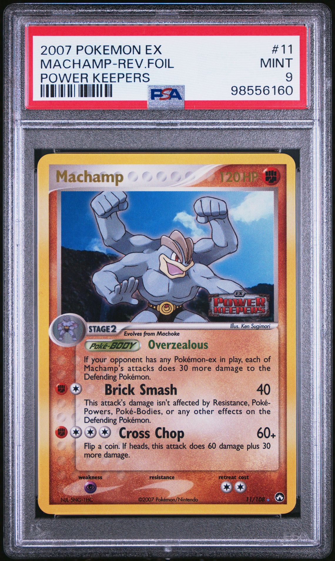 2007 Pokemon POKEMON EX POWER KEEPERS #11 Machamp-Rev.Foil front