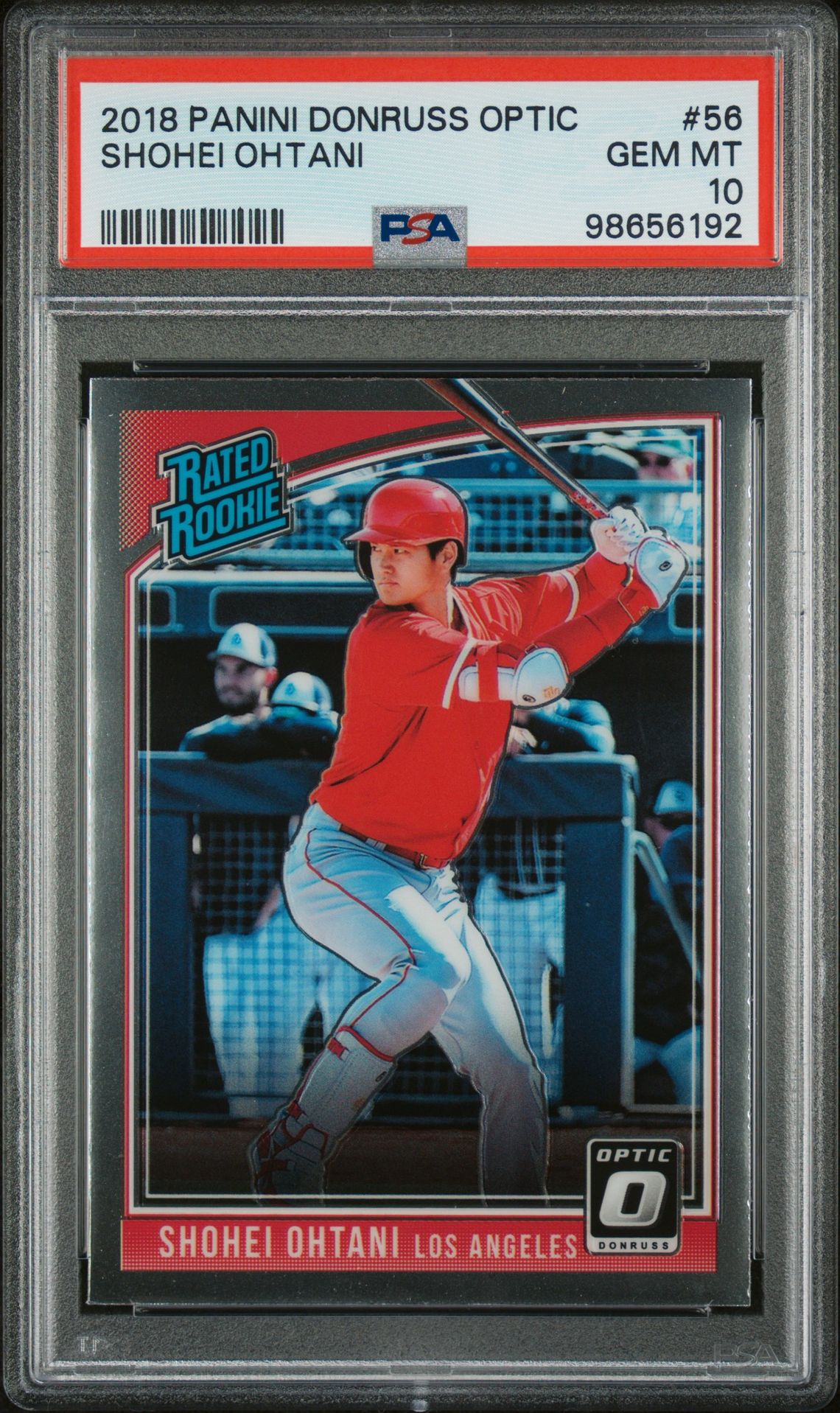 2018 Panini Donruss Optic Shohei Ohtani #56 Gem Mt 10 front