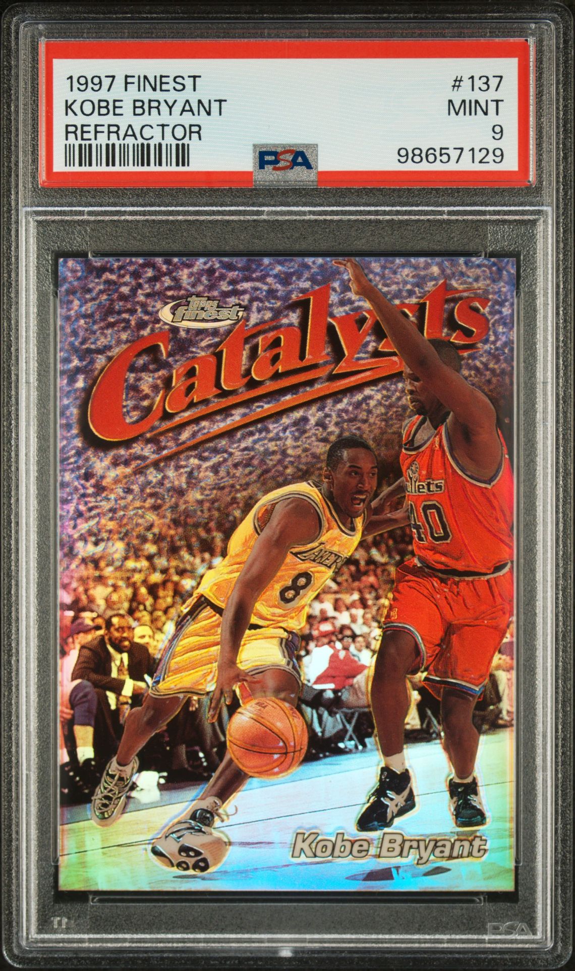 1997 Finest FINEST Refractor #137 Kobe Bryant front