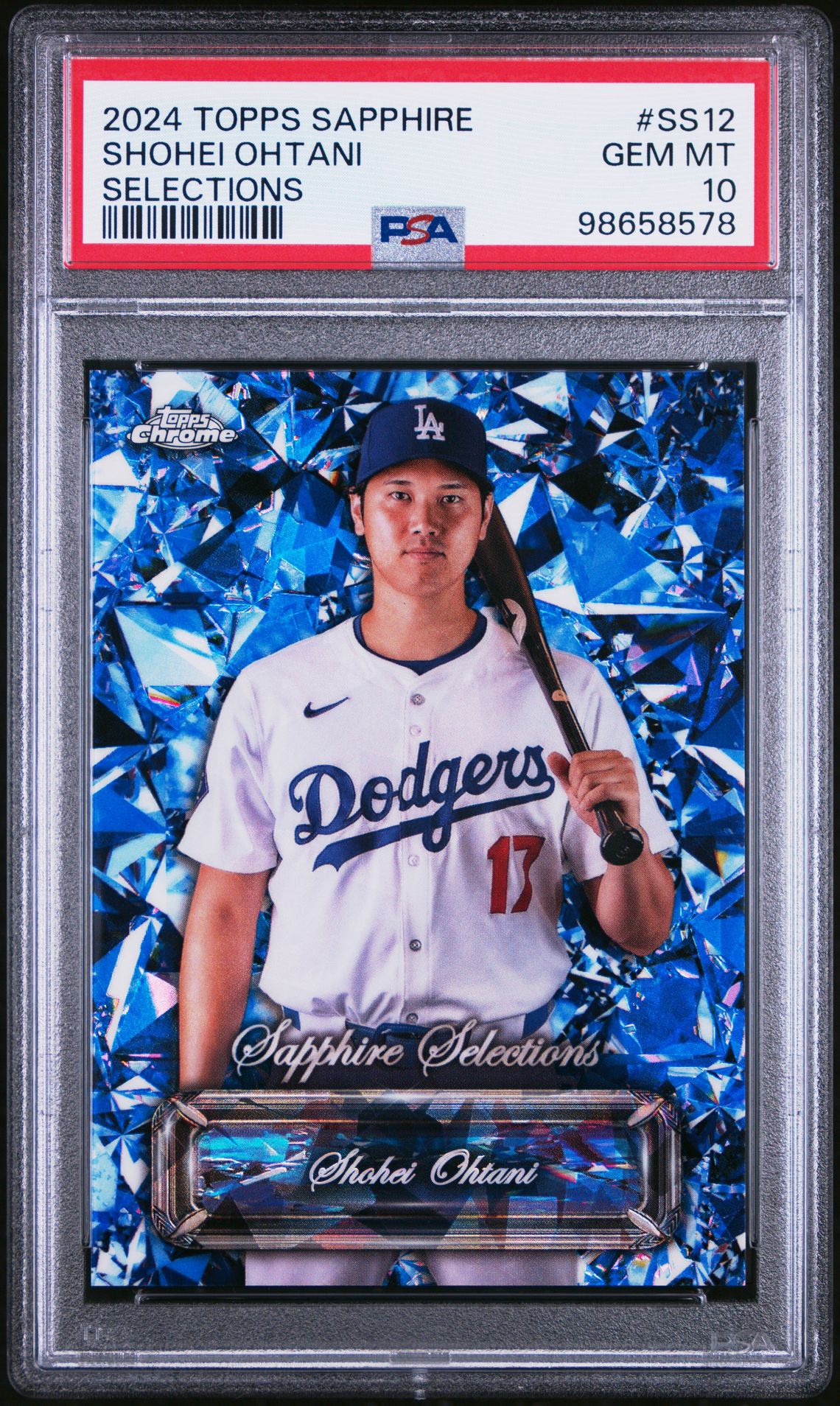 2024 Topps TOPPS CHROME SAPPHIRE SAPPHIRE SELECTIONS #SS12 Shohei Ohtani front