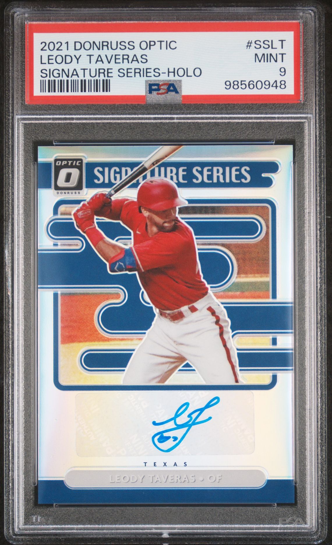 2021 Panini PANINI DONRUSS OPTIC SIGNATURE SERIES HOLO #SSLT Leody Taveras front