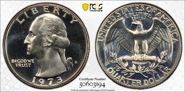 1973-S 25C PR69