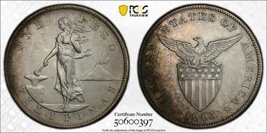 1905-S Peso Allen-16.06 Curved Serif N1