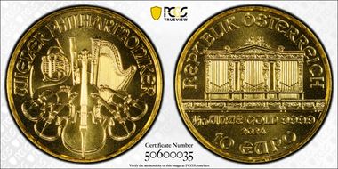 2024 € 10 Vienna Philharmonic MS70
