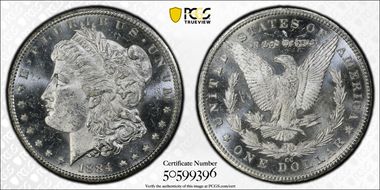 1884-CC $1 MS62