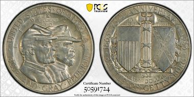 1936 50C Gettysburg N1