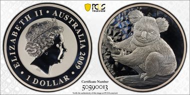2009-P $1 Koala Ag SP69