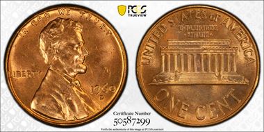 1960-D 1C Large Date MS64RD