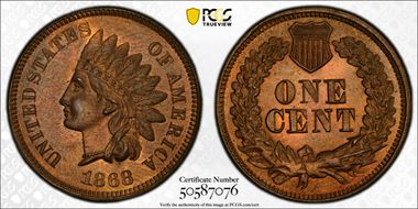 1868 1C MS64RB