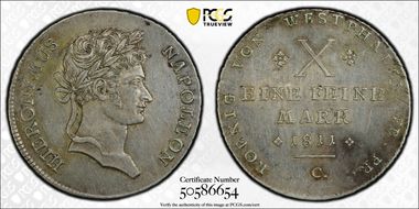 1811-C Thaler KM-113 Large Bust AU55