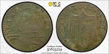 1787 NJ 1/2P Outlined Shield N1BN