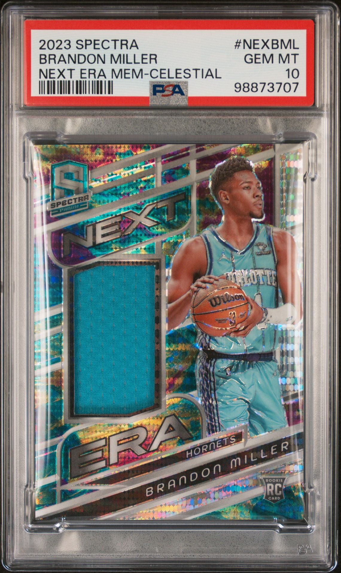 2023 Panini PANINI SPECTRA NEXT ERA MEMORABILIA CELESTIAL #NEXBML Brandon Miller front
