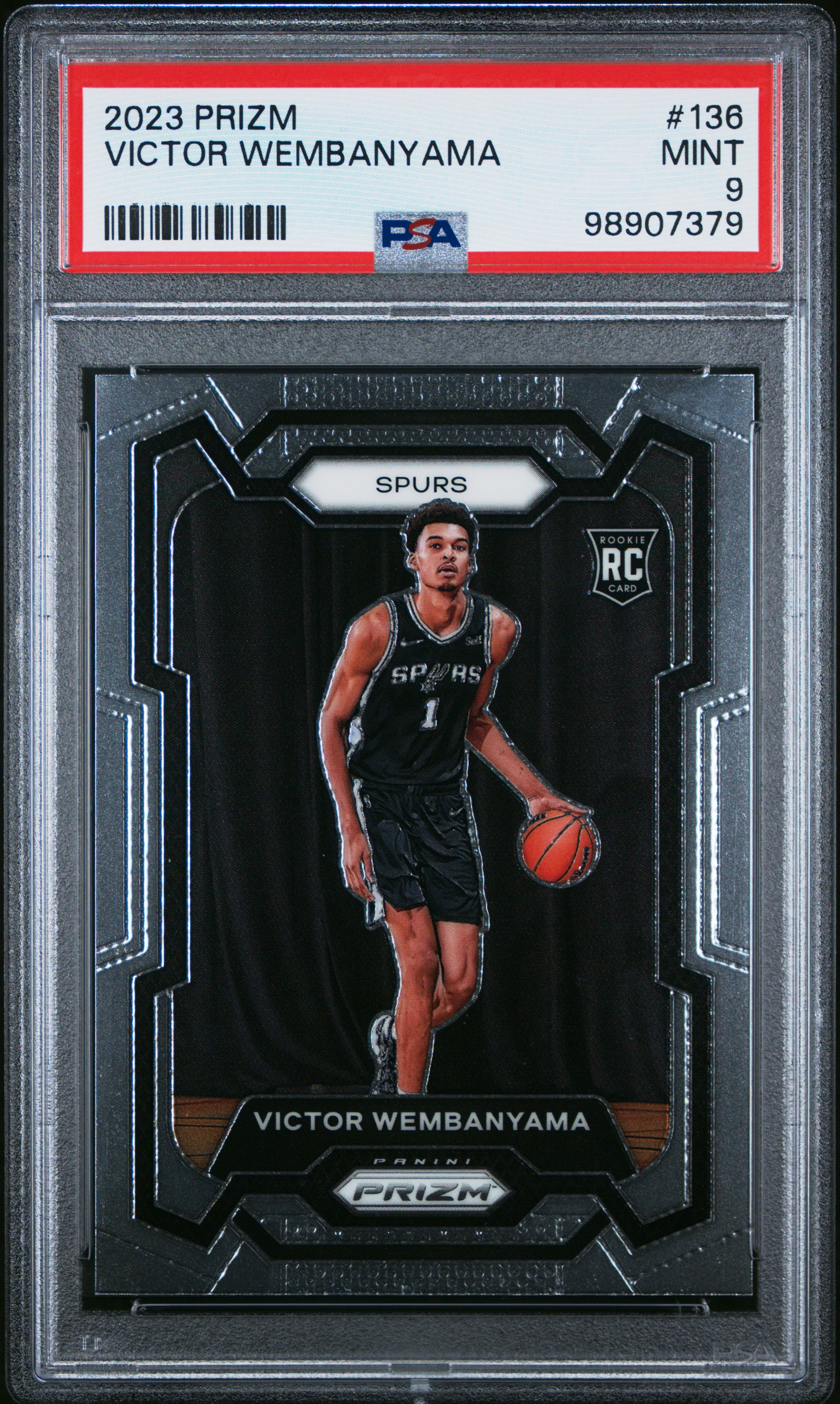 2023 Panini Prizm Victor Wembanyama #136 Mint 9 front