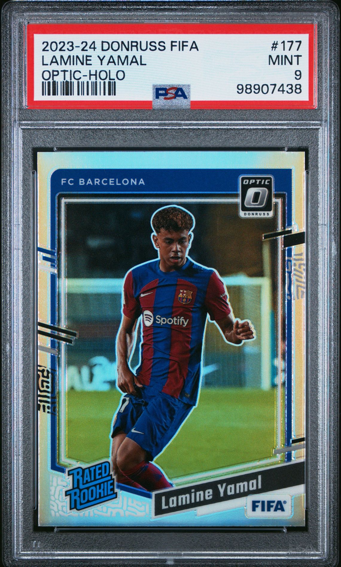 2023-24 Panini Donruss Fifa Lamine Yamal #177 (Optic-Holo) Mint 9 front