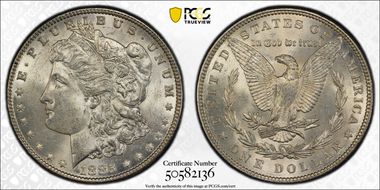 1885 $1 MS62