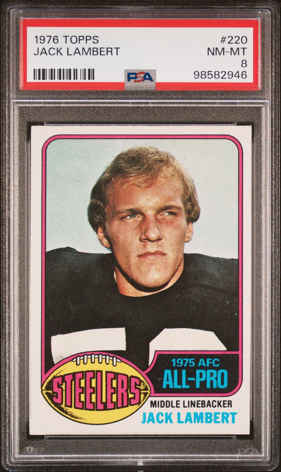 1976 Topps Jack Lambert #220 Nm-Mt 8 front