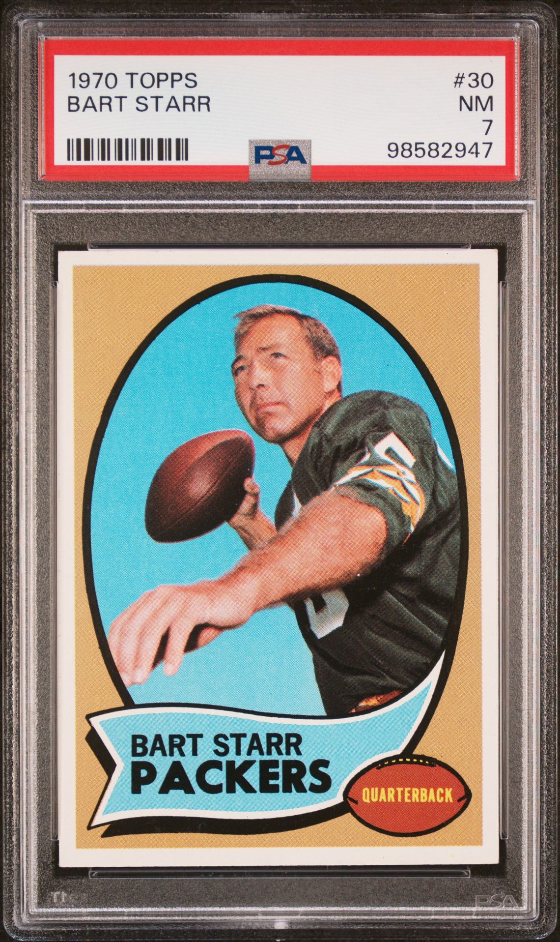 1970 Topps Bart Starr #30 Nm 7 front