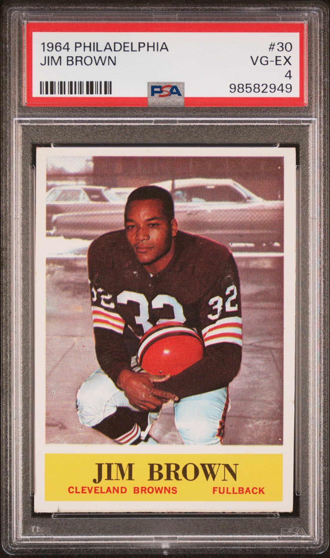 1964 Philadelphia Jim Brown #30 Vg-Ex 4 front