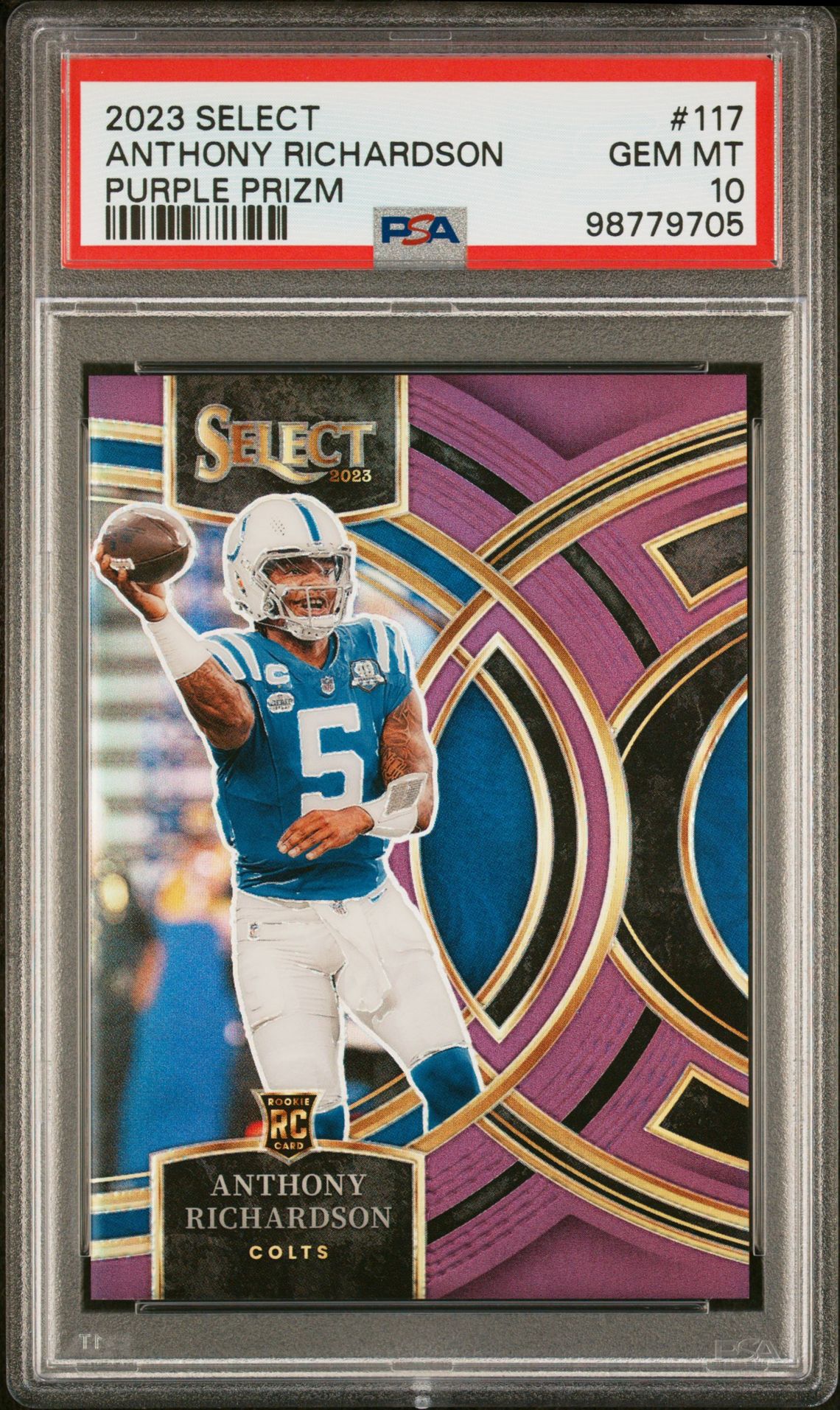 2023 Panini PANINI SELECT #117 Anthony Richardson front