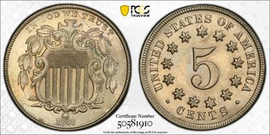 1868 5C DDO, FS-101 MS64