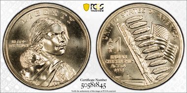 2024-P $1 Native American Position A First Strike MS67