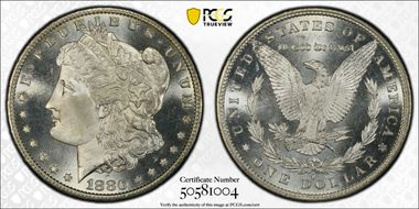 1880-S $1 MS67