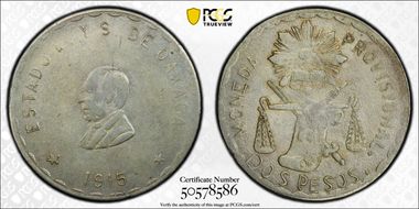 1915 2 Peso GB-364 MS61