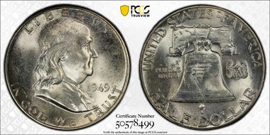1949 50C MS64FBL