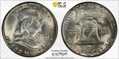 1955 50C MS65FBL