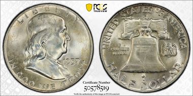 1957-D 50C MS64FBL