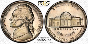 1952 5C Re-Engraved Obv Design FS-402 PR68CAM