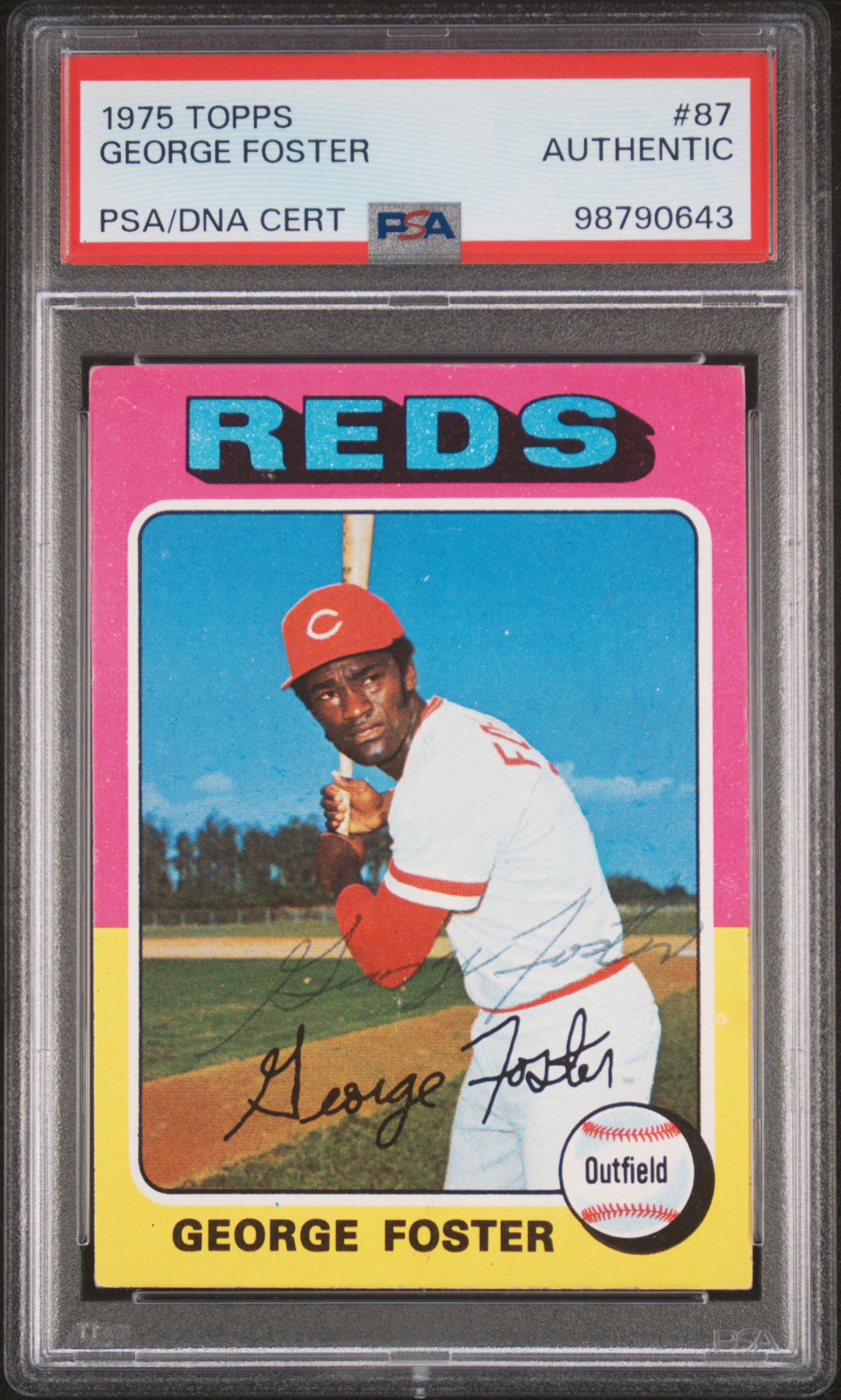 1975 Topps George Foster #87 front