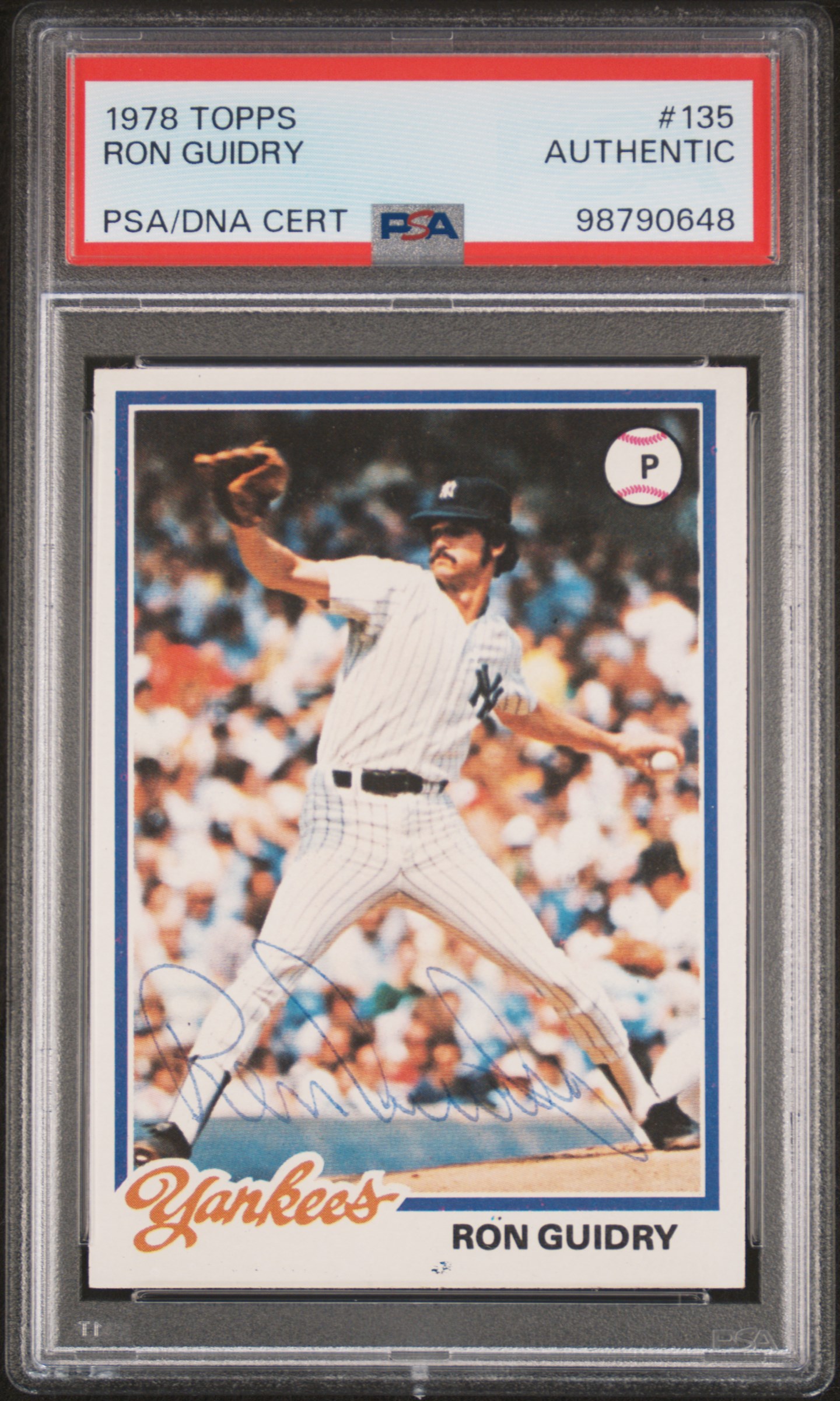 1978 Topps Ron Guidry #135 front