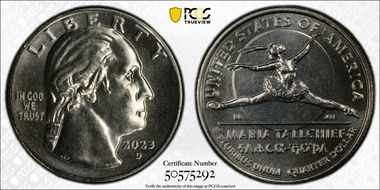 2023-D 25C Maria Tallchief MS67