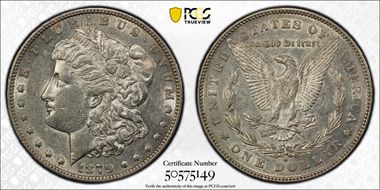 1879-S $1 VAM 25, Rev. of 1878 AU53
