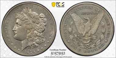 1879-S $1 VAM 77, Rev. of 1878 XF45